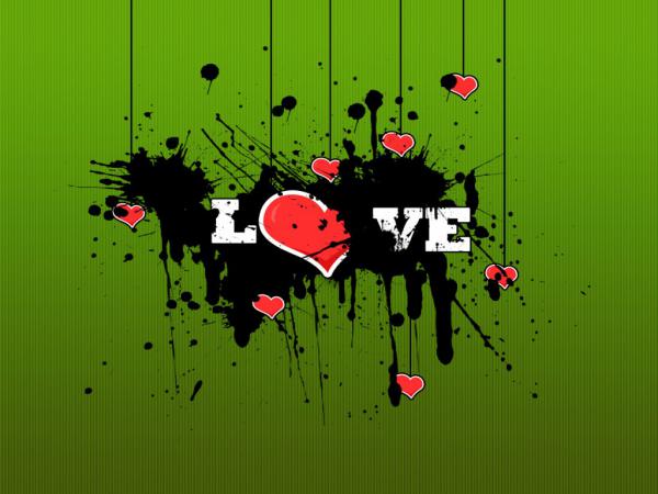 Free hearts love 1024x768 wallpaper download