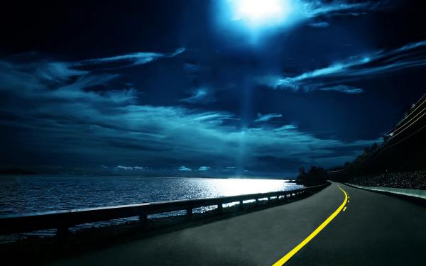 Free highway nights wallpaper download