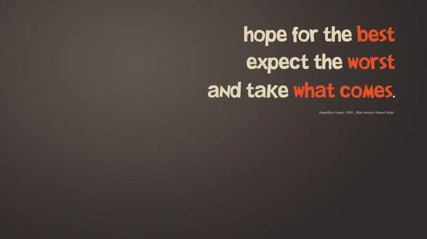 Free hope for the best hd motivational wallpaper download