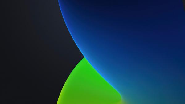 Free ios 14 wwdc 2020 iphone 12 ipados blue and dark green stock hd abstract wallpaper download