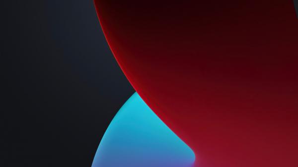 Free ios 14 wwdc 2020 iphone 12 ipados dark red and blue stock hd abstract wallpaper download