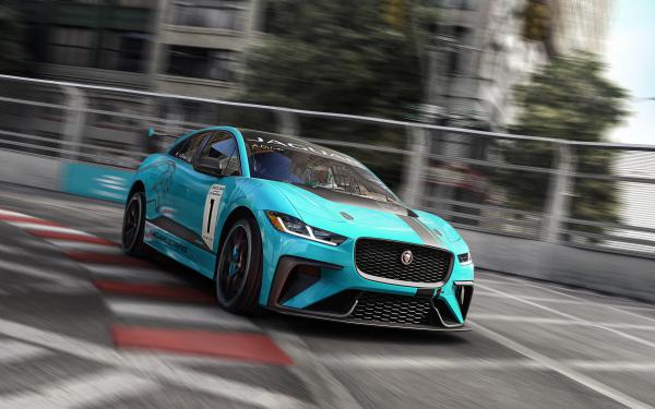 Free jaguar i pace etrophy electric race car 4k wallpaper download