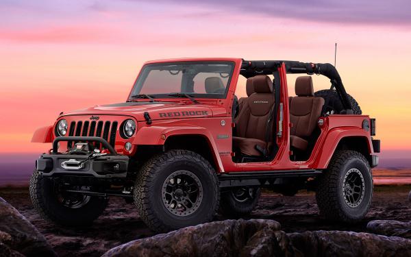 Free jeep wrangler red rock concept wallpaper download