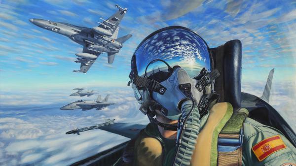 Free jet fighter pilot 4k wallpaper download