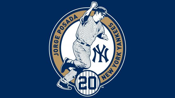 Free jorge posada yankees logo baseball hd yankees wallpaper download