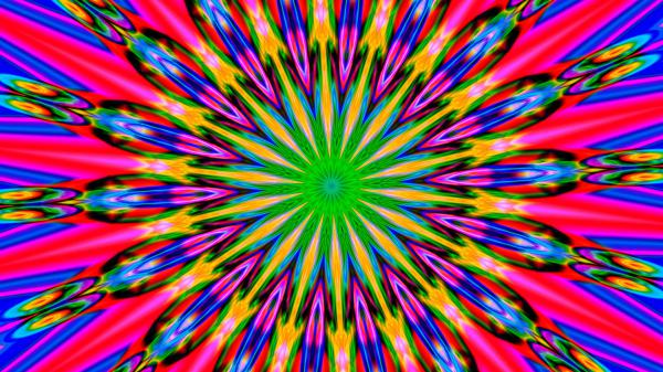 Free kaleidoscope pattern artistic green red blue yellow colors digital art psychedelic hd abstract wallpaper download