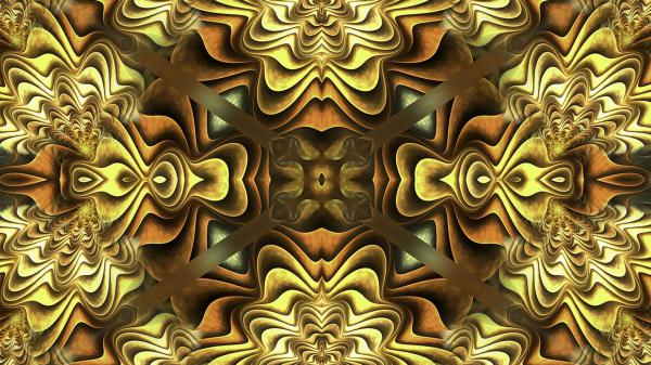 Free kaleidoscope pattern brown hd abstract wallpaper download