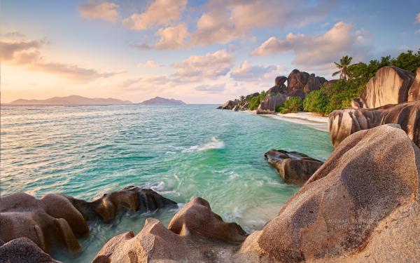 free la digue beach seychelles wallpaper download