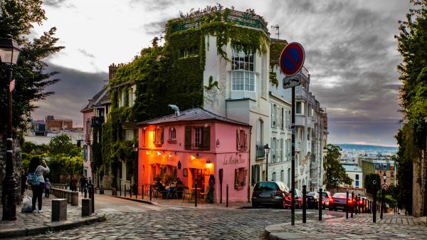 Free la maison rose paris france 4k 8k hd travel wallpaper download