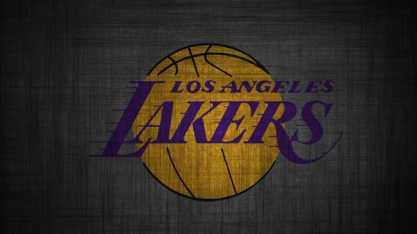 Free lakers logo in blur ash and black background basketball hd sports wallpaper download