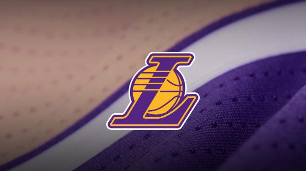 Free lakers logo in cloth background basketball hd sports wallpaper download