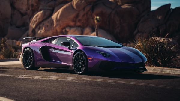 Free lamborghini aventador sv coupe 5k wallpaper download