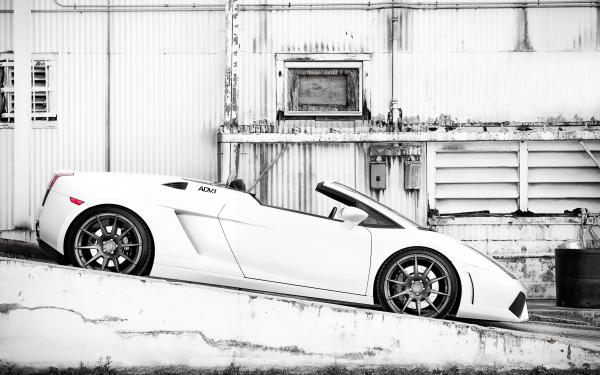 Free lamborghini gallardo spyder adv1 wheels wallpaper download