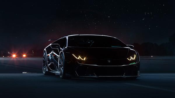 Free lamborghini huracan black wallpaper download