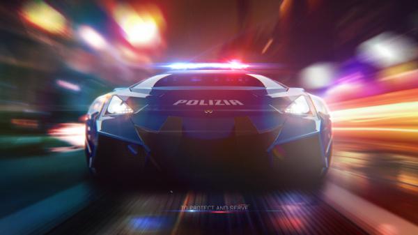 Free lamborghini polizia wallpaper download