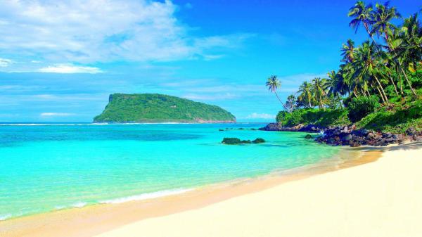 free landscape view of island in beach hd beach wallpaper download