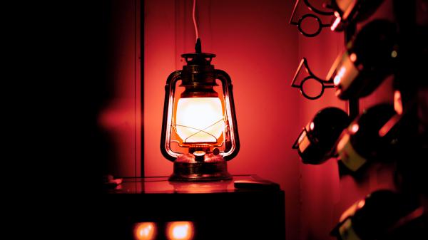 Free lantern in dark 4k wallpaper download