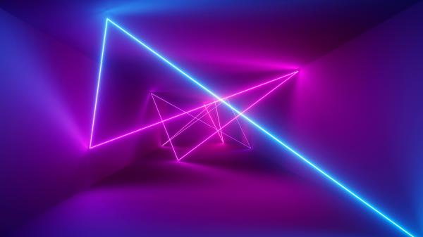 Free laser neon barrier 4k wallpaper download