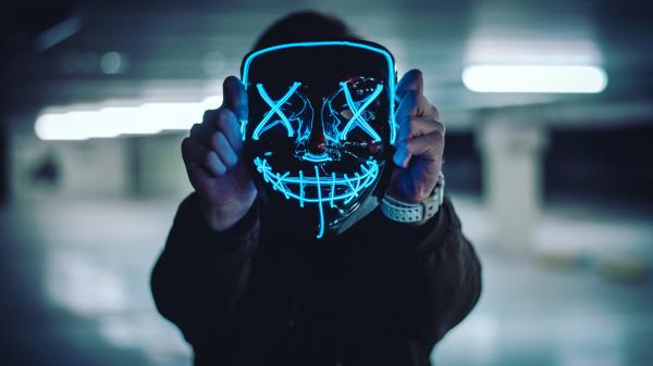 Free led face mask 4k wallpaper download