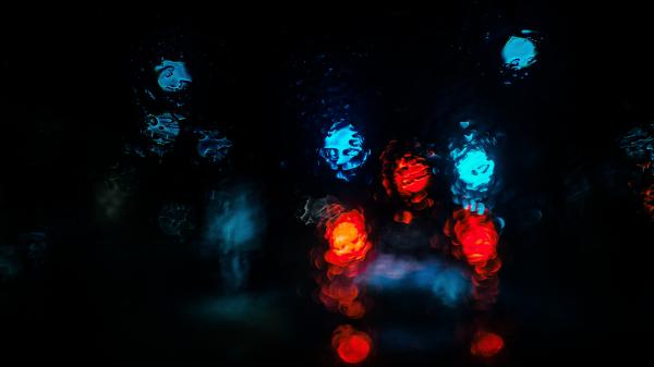 Free light in dark bokeh 5k wallpaper download