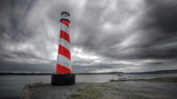 Free lighthouse sky clouds 4k 5k hd wallpaper download