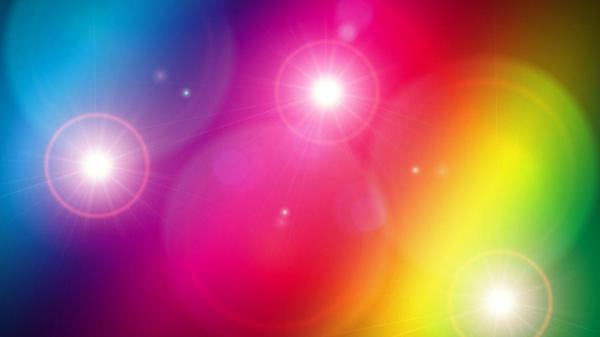 Free lighting pink blue yellow green hd abstract wallpaper download