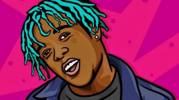 Free lil uzi vert drawing in pink and purple background hd music wallpaper download