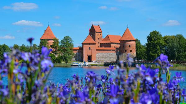 Free lithuania trakai island castle 4k hd travel wallpaper download