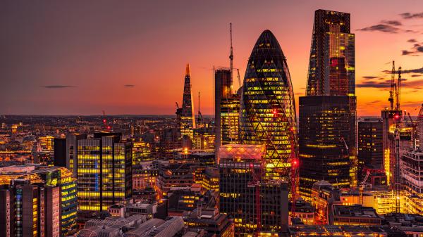 Free london dusk cityscape 4k wallpaper download