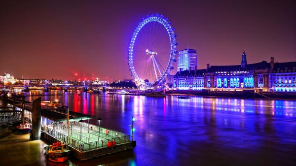 Free london eye at night 4k 5k hd wallpaper download