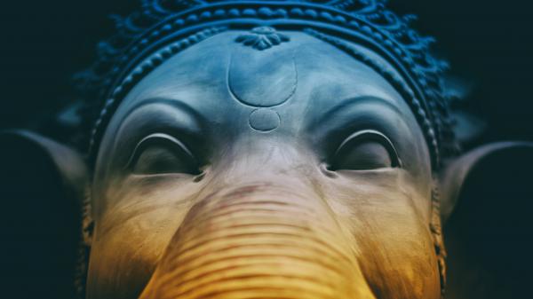 Free lord ganesha idol 5k wallpaper download