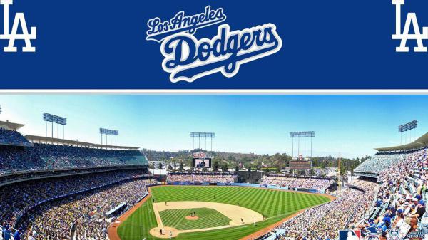 Free los angeles dodgers long shot of playground and stadium hd dodgers wallpaper download