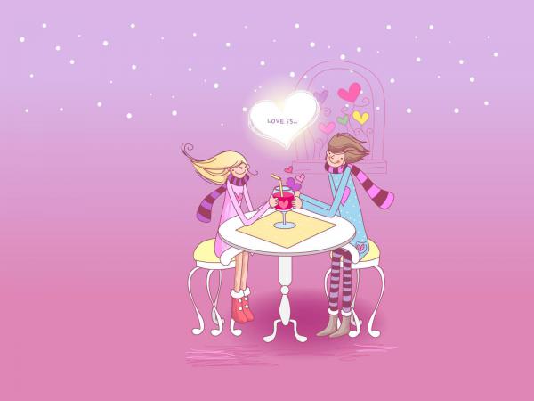 Free love drink couple wallpaper download