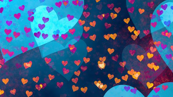 Free love hearts 2 wallpaper download