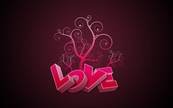 Free love in pink wallpaper download