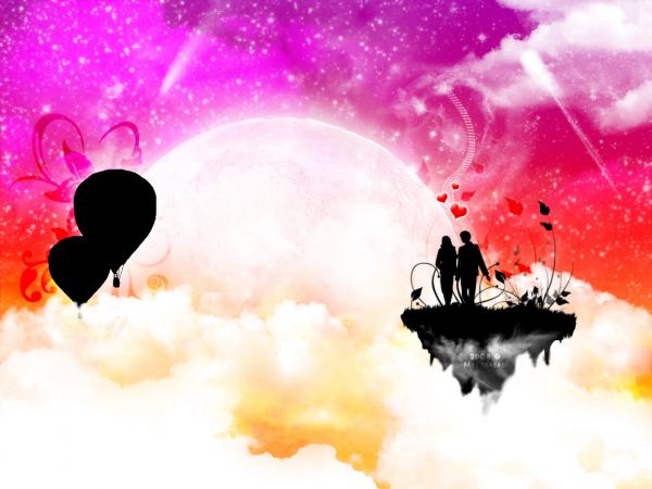 Free love is in the sky wallpaper download