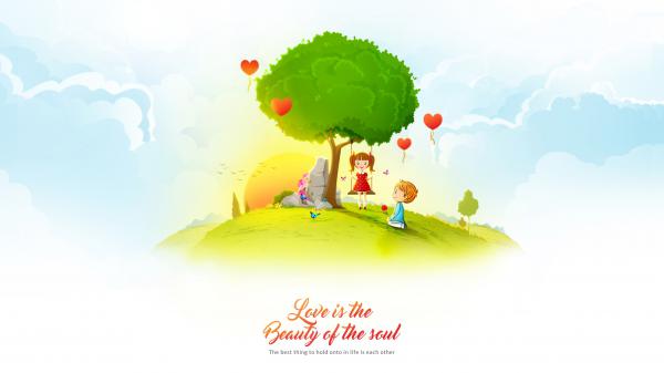 Free love is the beauty of the soul wallpaper download