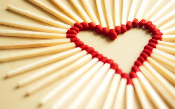 Free love matchsticks wallpaper download