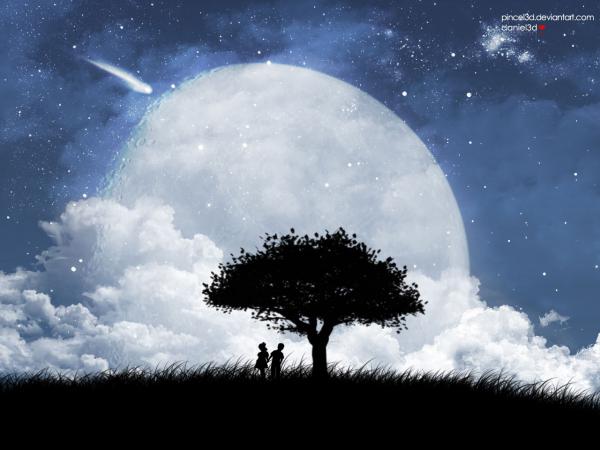 Free love on the moon wallpaper download