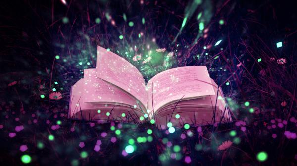 Free magical book 5k wallpaper download