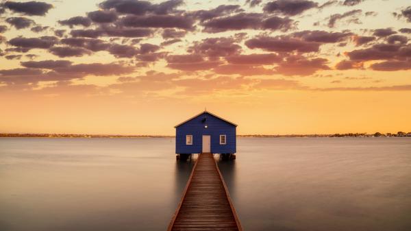 Free man made boathouse 4k 5k hd travel wallpaper download