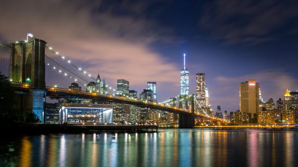 Free manhattan brooklyn bridge 4k hd new york wallpaper download