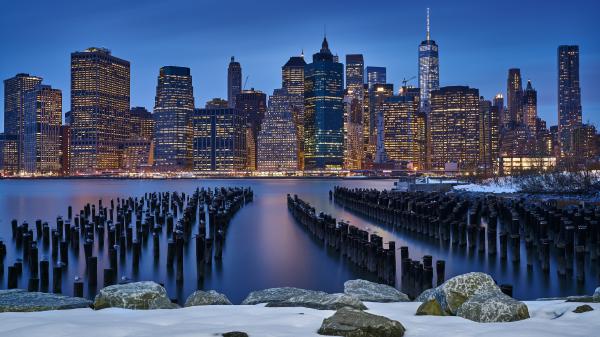 Free manhattan cityscape 4k wallpaper download