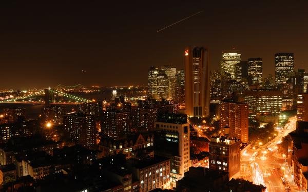 Free manhattan downtown wallpaper download