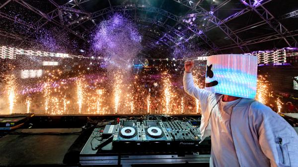 Free marshmello concert 5k wallpaper download