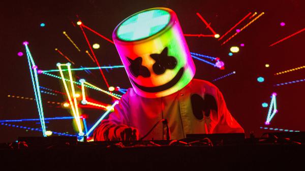 Free marshmello live concert 4k wallpaper download