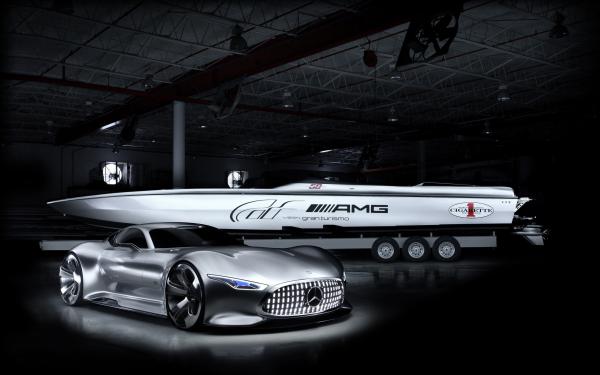 Free mercedes benz amg cigarette racing vision gt concept wallpaper download