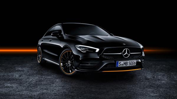 Free mercedes benz cla 250 amg line edition orange art 2019 4k wallpaper download