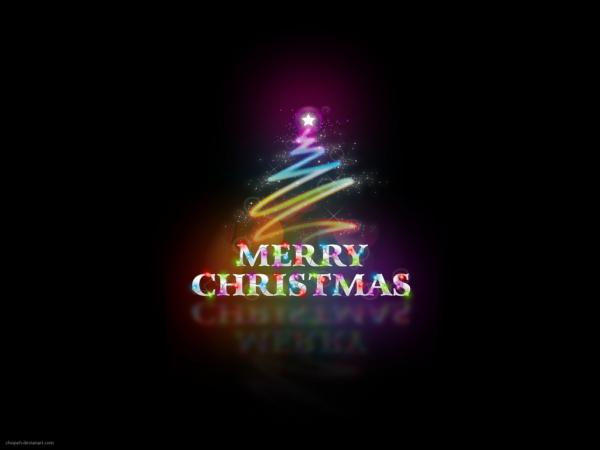 Free merry christmas abstract 1024x768 wallpaper download