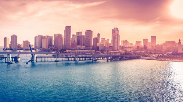 Free miami downtown florida cityscape 5k wallpaper download